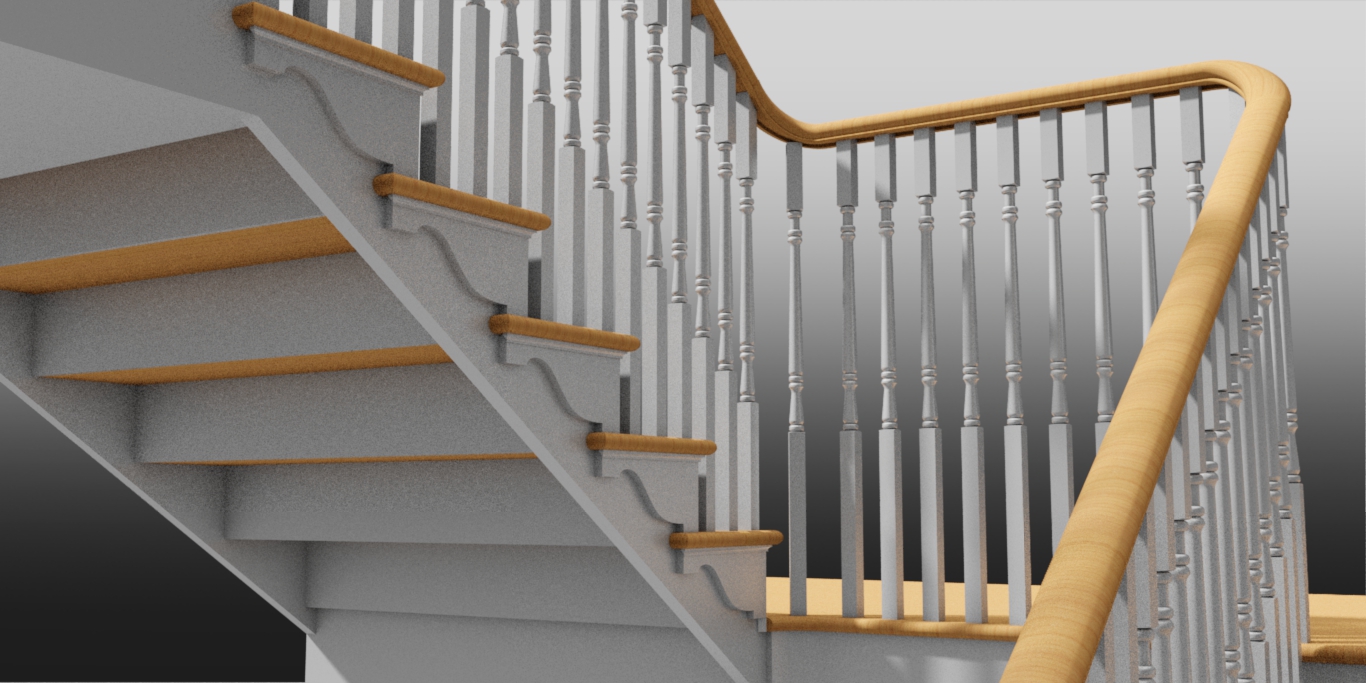 Feature Staircase – Georgian House in Calne, Wiltshire